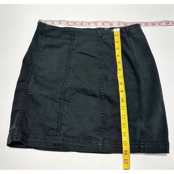 Free People Women's Modern Femme Denim Stretch A-Line Casual Mini Skirt Size 10 - Picture 5 of 7
